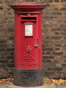 E2R pillar box, 1970s, London.