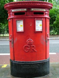 GR pillar box 1930s, London. Gerry Cork