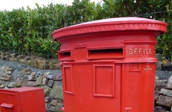 Private use of antique Royal Mail pillar boxes or post boxes