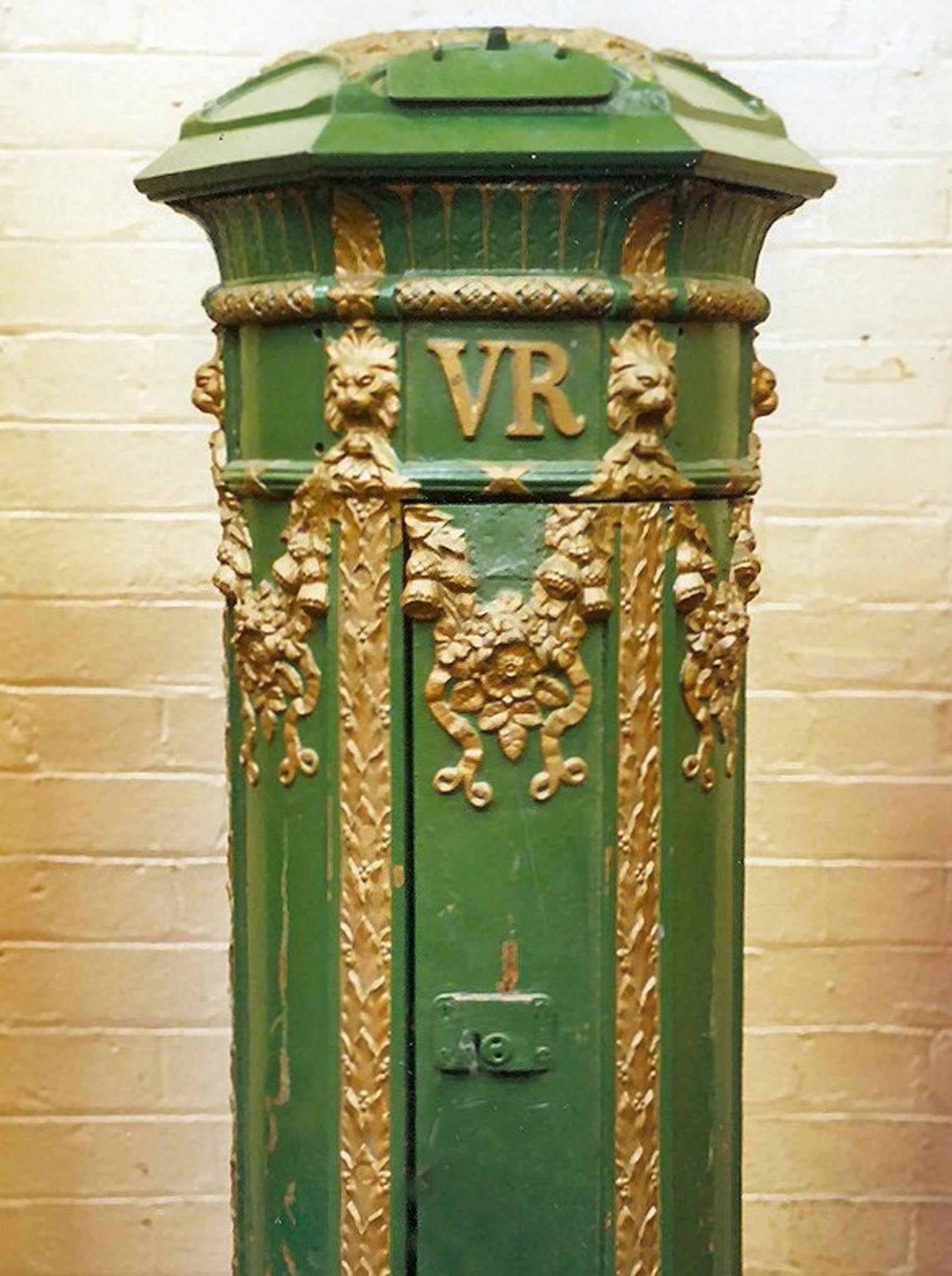 VR London Ornate pillar box, 1850s. Martin Robinson