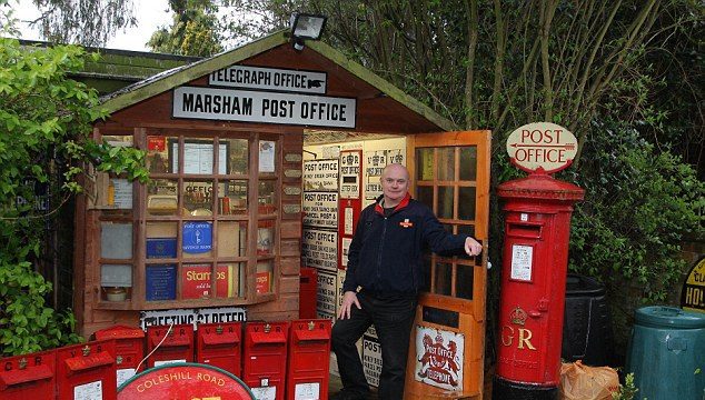 My shed is a 1950s post office: collector transforms garden...