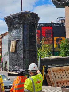 Solar Powered Parcel Postbox in Belfast