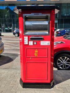 Solar Powered Parcel Postbox in Belfast