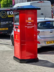 Solar Powered Parcel Postbox in Belfast