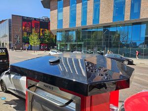 Solar Powered Parcel Postbox in Belfast