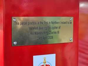 Solar Powered Parcel Postbox in Belfast